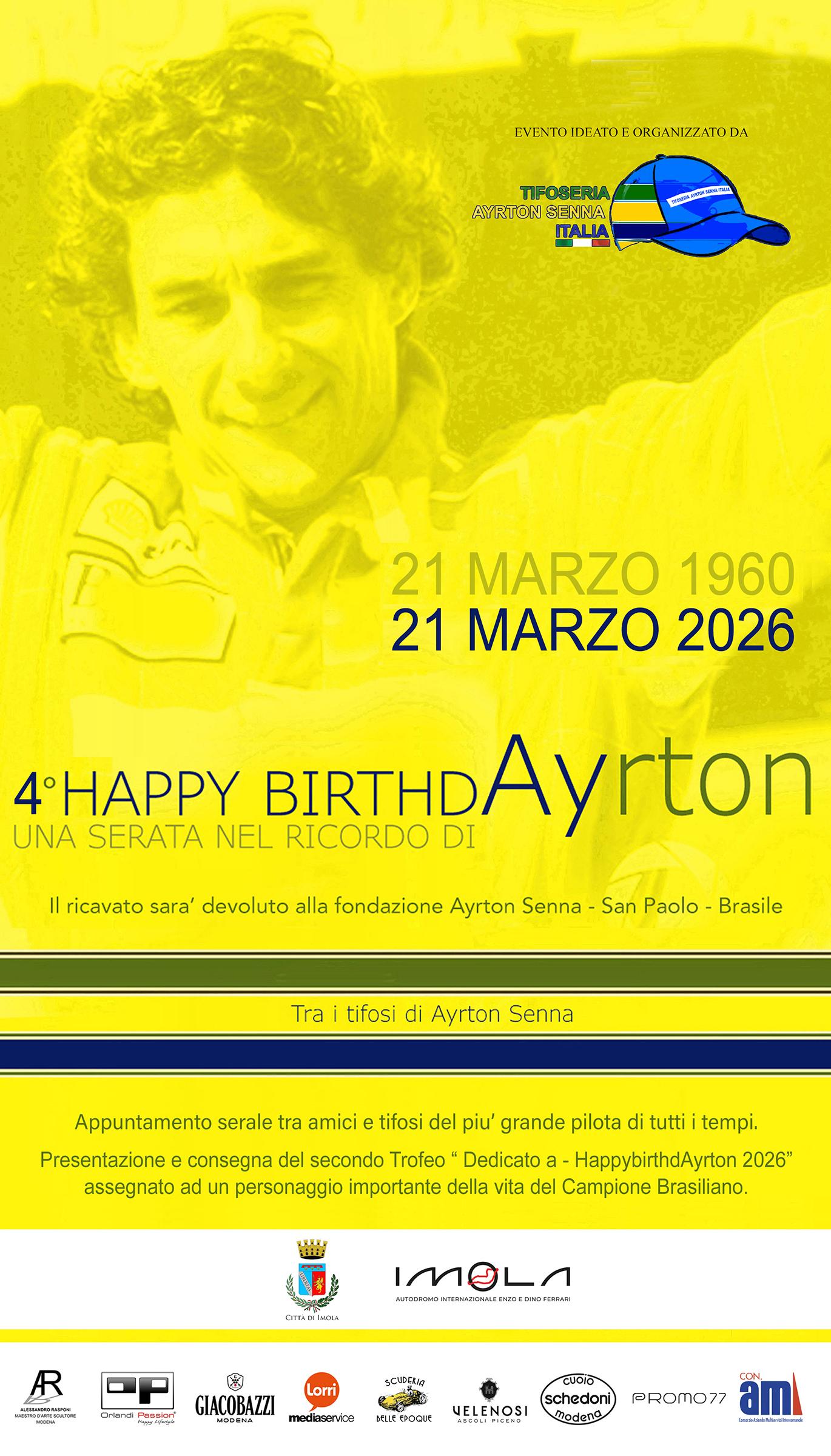 Happy BirthdAyrton 2026 – La 4ª Edizione